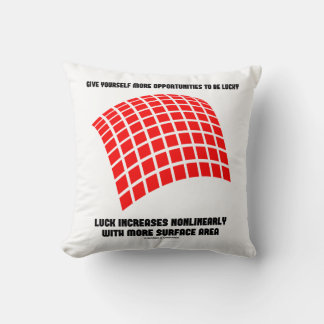 Give Yourself Opportunities Luck Surface Area Math Cushion