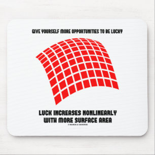 Give Yourself Opportunities Luck Surface Area Math Mouse Mat