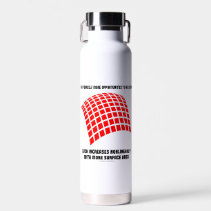 Give Yourself Opportunities Luck Surface Area Math Water Bottle