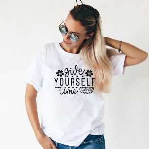 Give Yourself Time, Motivating Mental Health Tri-Blend Shirt