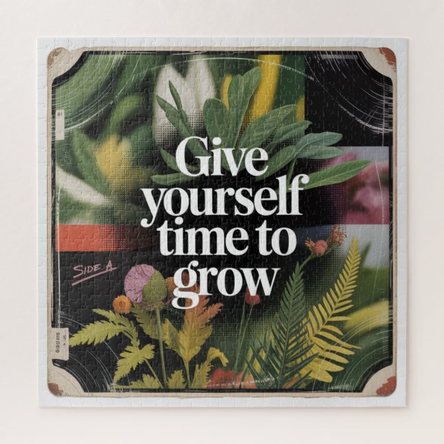 Give Yourself Time To Grow Jigsaw Puzzle (Vertical)