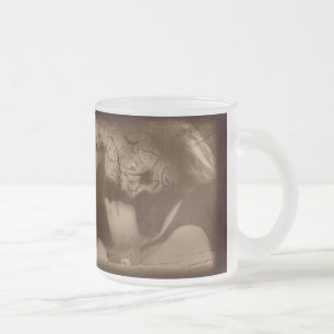 GiveIntoTemptationLi Large Frosted Glass Coffee Mug