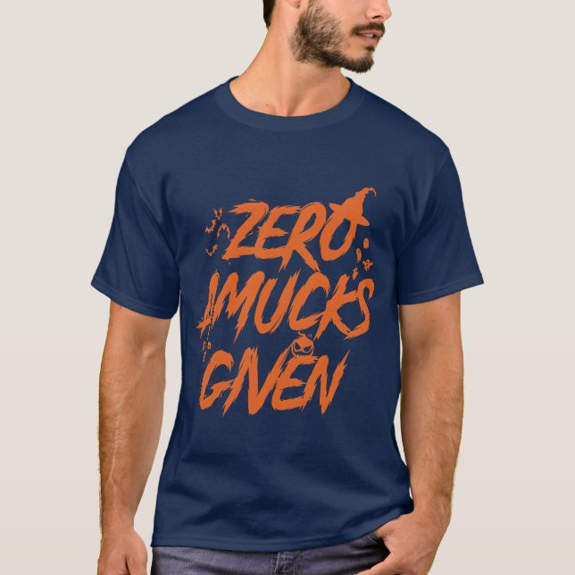 Given spooky Halloween retro T-Shirt (Front)