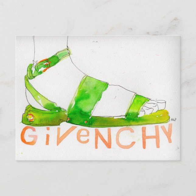 Givenchy - Fashion illustration postcard (Front)