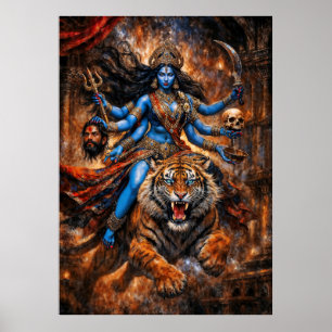 Giver of blessings Goddess Kali Poster