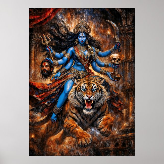 Giver of blessings Goddess Kali Poster (Front)