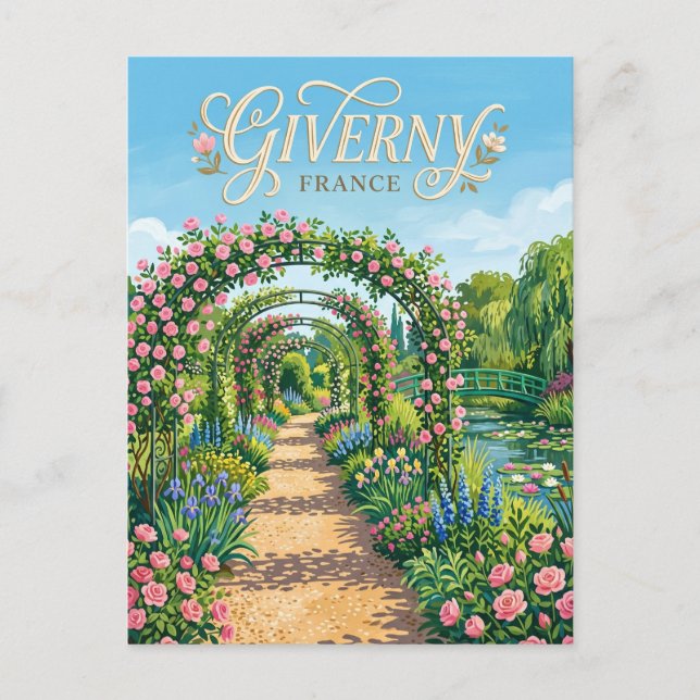Giverny France Postcard (Front)