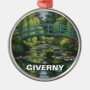 Giverny France Travel Metal Tree Decoration