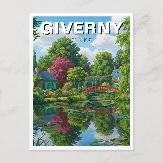 Giverny France Travel Postcard (Front)
