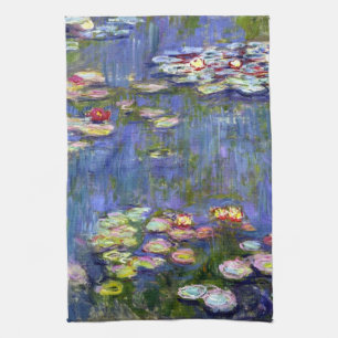 Giverny Water Lily Pond American MoJo Kitchen Towe Tea Towel