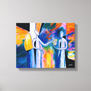 Giving 2 canvas print