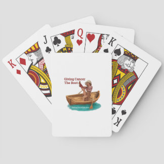 Giving Cancer The Boot    Playing Cards