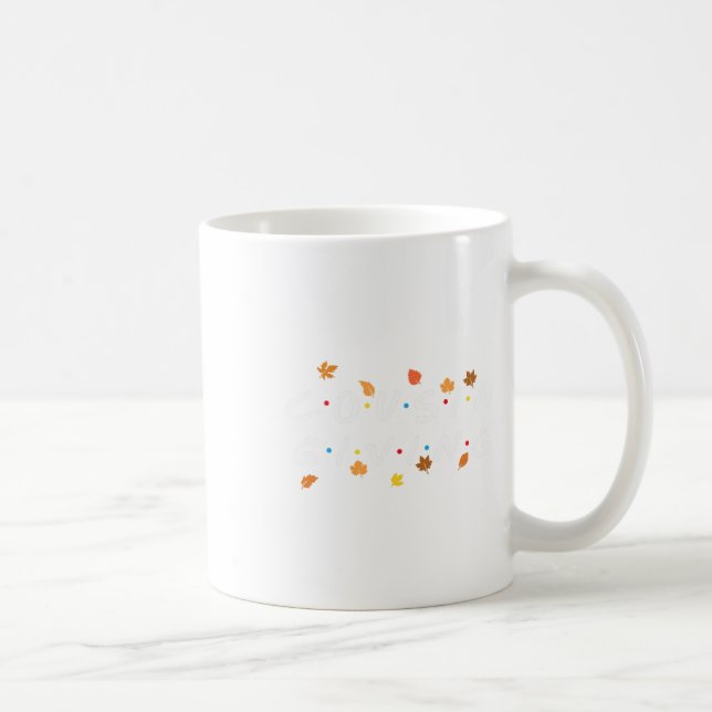 Giving Fall Leaves Turkey Thanksgiving Family Matc Coffee Mug (Right)