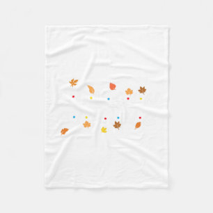 Giving Fall Leaves Turkey Thanksgiving Family Matc Fleece Blanket