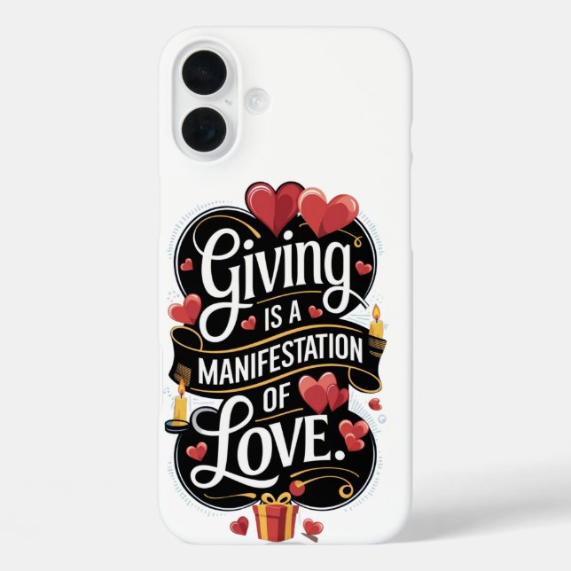 “Giving is a Manifestation of Love” Case-Mate iPhone Case (Back)