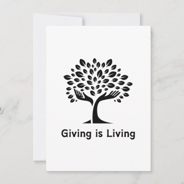 Giving is Living Invitation (Front)