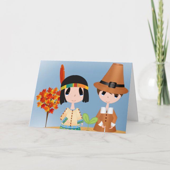 Giving Thanks Greeting Card (Front)