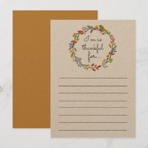 Giving Thanks Thanksgiving Table Activity Invitation