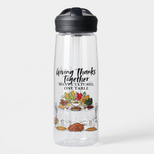 Giving Thanks Together Water Bottle