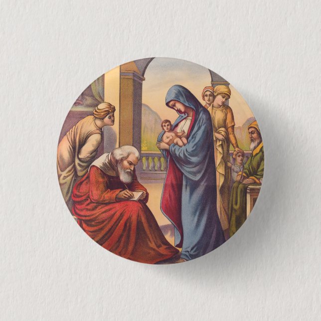 Giving the child John a name 3 Cm Round Badge (Front)
