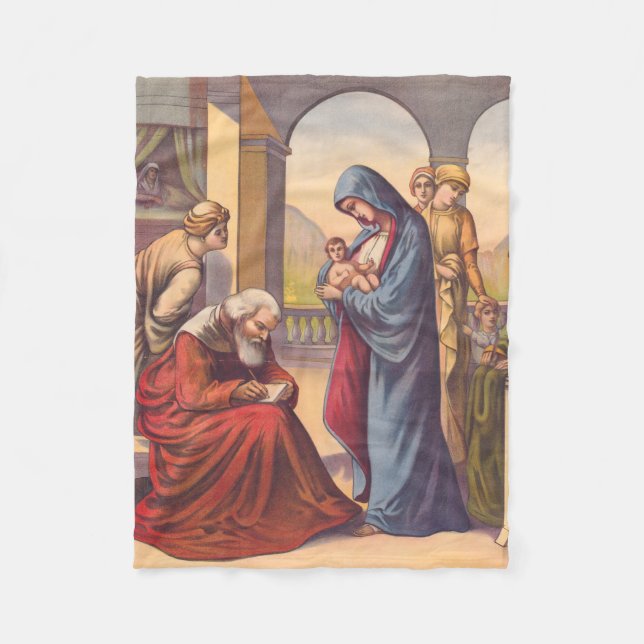 Giving the child John a name Fleece Blanket (Front)