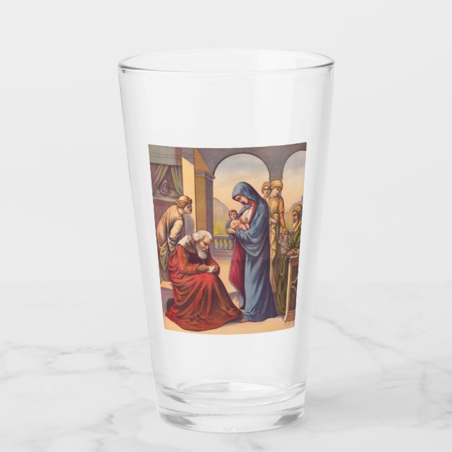 Giving the child John a name Glass (Front)