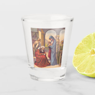 Giving the child John a name Shot Glass