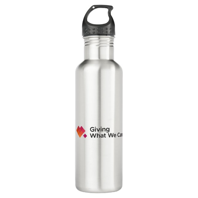Giving What We Can Logo Wide 710 Ml Water Bottle (Front)