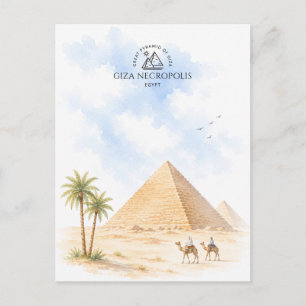 Giza Necropolis, Great Pyramid of Giza   Travel Postcard