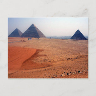 giza plateau postcard