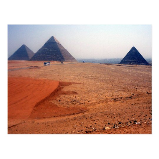 giza plateau postcard
