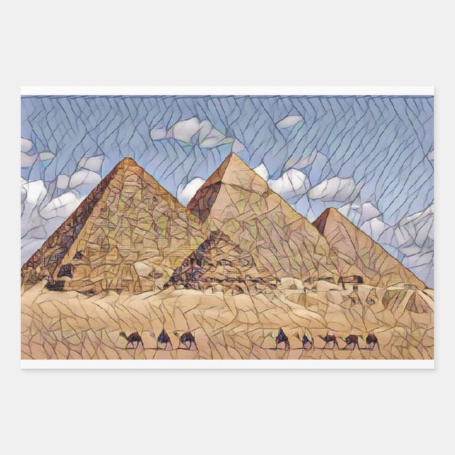 Giza Pyramid by Mirsat Karabel Wrapping Paper Sheet (Front)