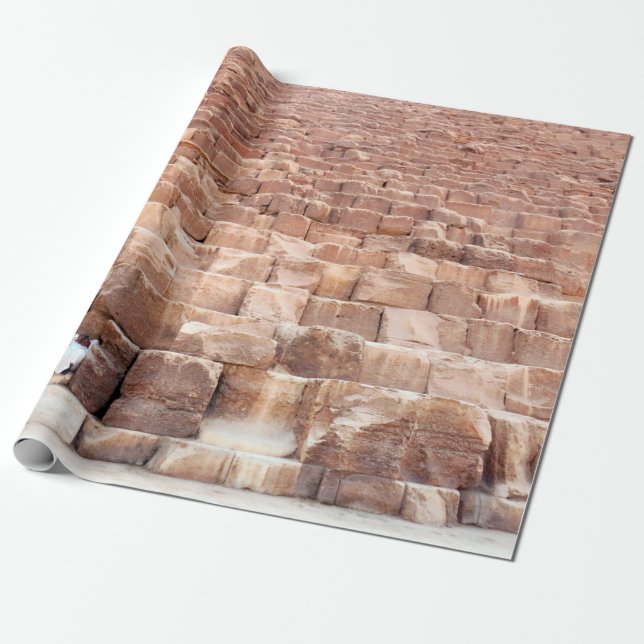  Giza pyramid complex. Also called the Giza Necrop Wrapping Paper (Unrolled)
