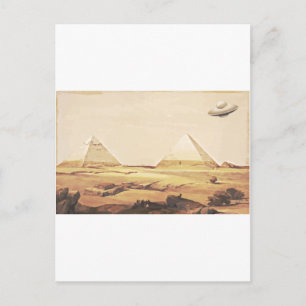 Giza Spaceship Postcard