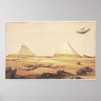 Giza Spaceship Poster