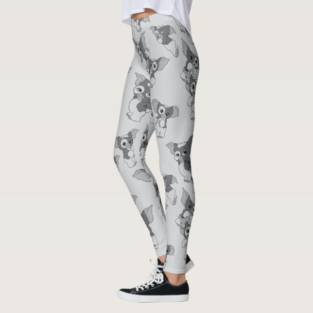 Gizmo | Black & White Pattern Leggings (Left)
