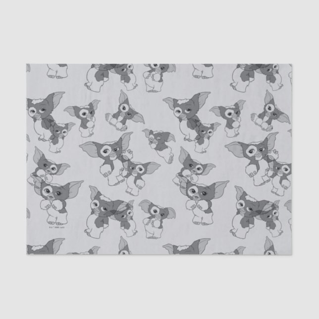 Gizmo | Black & White Pattern Tissue Paper (Front)