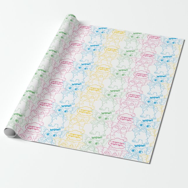 Gizmo | Bright Light! Bright Light! Wrapping Paper (Unrolled)