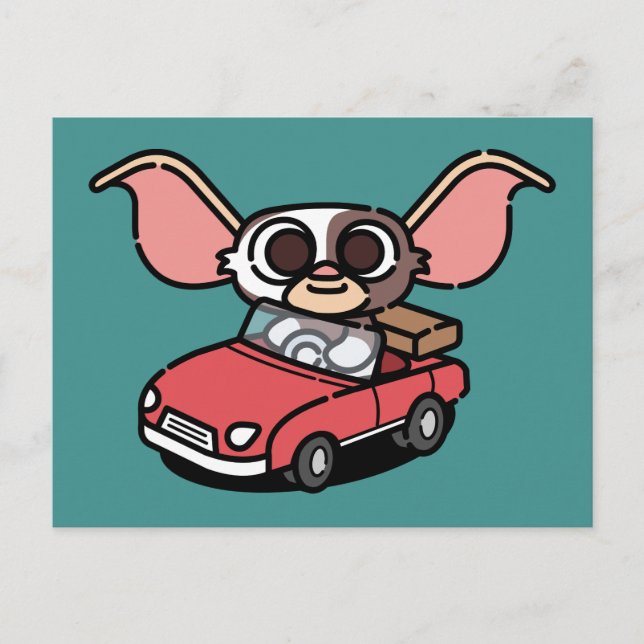 Gizmo | Cute Comic Driver Postcard (Front)