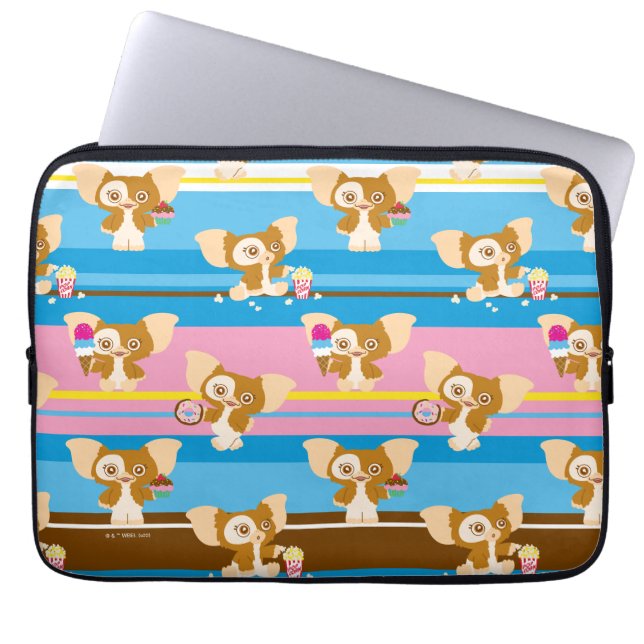 Gizmo | Cute Comic Pattern Laptop Sleeve (Front)
