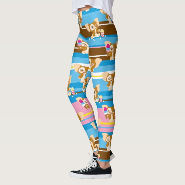 Gizmo | Cute Comic Pattern Leggings (Left)