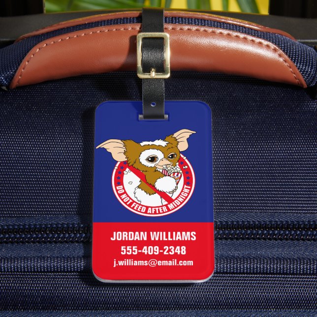 Gizmo | Do Not Feed After Midnight Luggage Tag (Front Insitu 2)