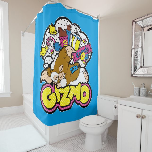 Gizmo | Dreaming of Sweets Shower Curtain (In Situ)