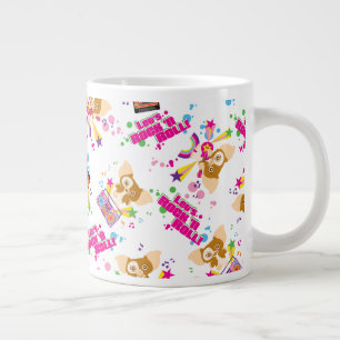 Gizmo   Let's Rock 'n Roll Pattern Large Coffee Mug