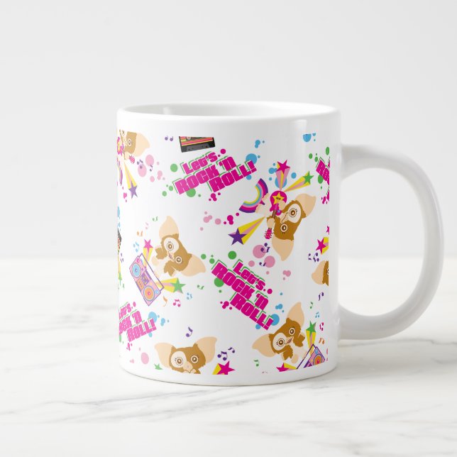 Gizmo | Let's Rock 'n Roll Pattern Large Coffee Mug (Right)