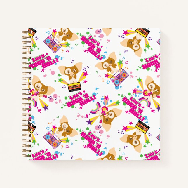 Gizmo | Let's Rock 'n Roll Pattern Notebook (Front)