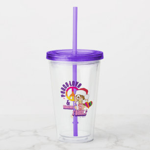 Gizmo   Peace Love & Midnight Snacks Acrylic Tumbler