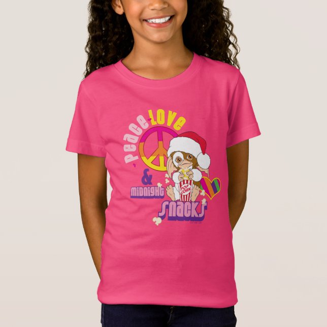 Gizmo | Peace Love & Midnight Snacks T-Shirt (Front)