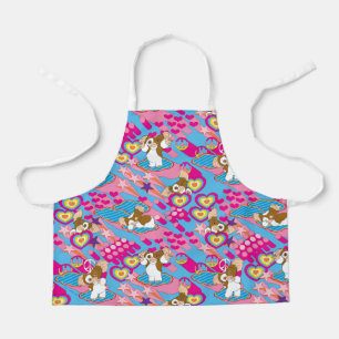 Gizmo   Pink Peace & Love Pattern Apron