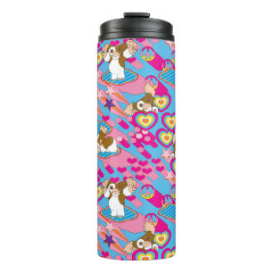 Gizmo   Pink Peace & Love Pattern Thermal Tumbler